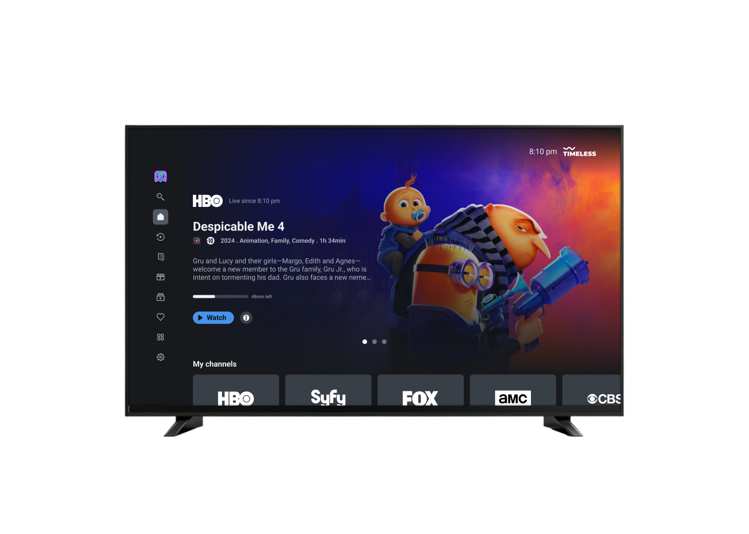 Dana TV interface preview